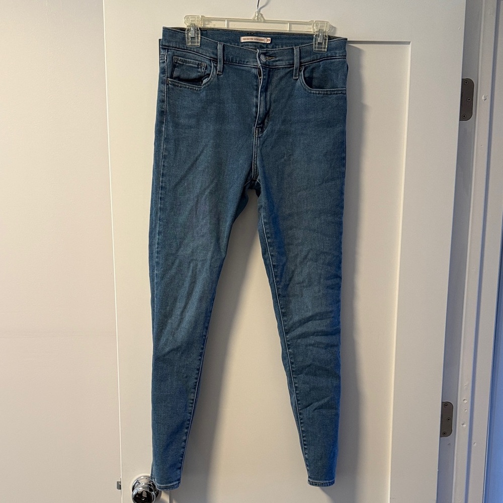 Levi’s 720 High Rise Super Skinny Jeans Size 29 Stretch Denim
